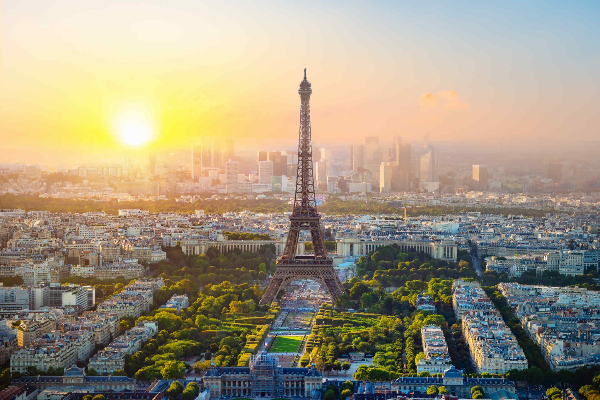 Città dele Olimpiadi 2024: foto aerea di Parigi